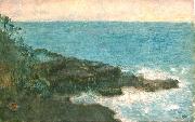 Charles W. Bartlett Charles W. Bartlett's watercolor and ink Hana Maui Coast, 1920 oil